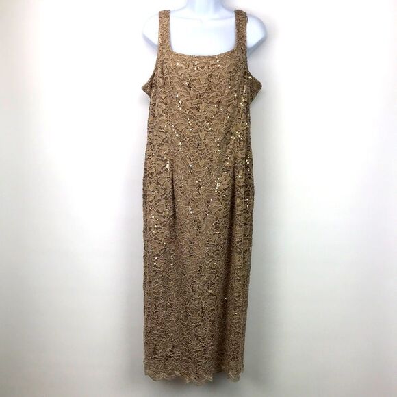 Alex Evenings Allover Lace Midi Dress - Picture 2 of 14
